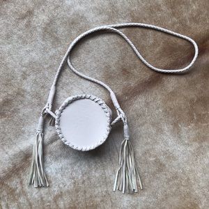 🛑SOLD🛑Vegan round leather nude blush bag